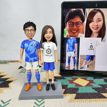 情侶 戀人 週年紀念日禮物訂製 客製化 雙人 人偶 公仔 似颜绘