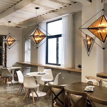 h&r安室家 小號玻璃立方吊燈