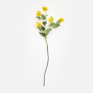 查莉擬真花插丁香花86cm 黃