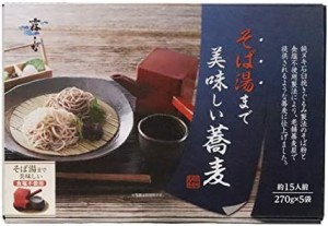 はくばく 霧しな そば湯まで美味しい蕎麦セット 270g×5袋