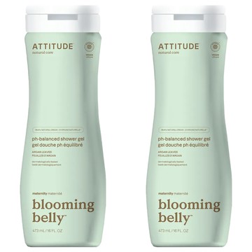 ATTITUDE 艾特優 孕媽咪 摩洛哥堅果油 天然沐浴露  473ml  2瓶