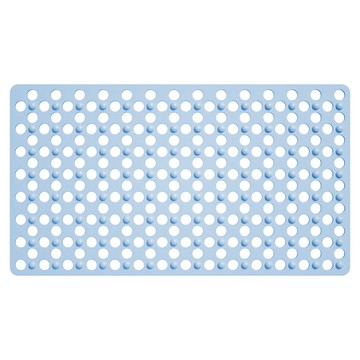 費歐家 吸盤式 浴室按摩防滑墊 洞洞款  80 x 45cm  1個  寶石藍