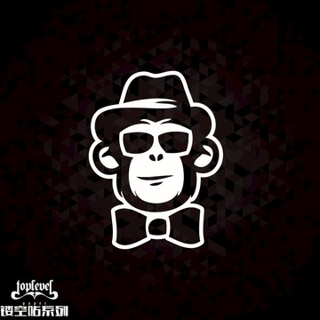 TLP鏤空車貼 西裝領結小猴子猩猩頭像潮流潮牌可愛搞笑貼紙摩托貼