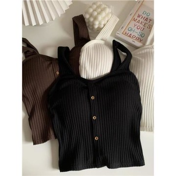 帶胸墊韓版夏季300斤美背小吊帶胖妹妹辣妹無袖上衣特大碼背心ins