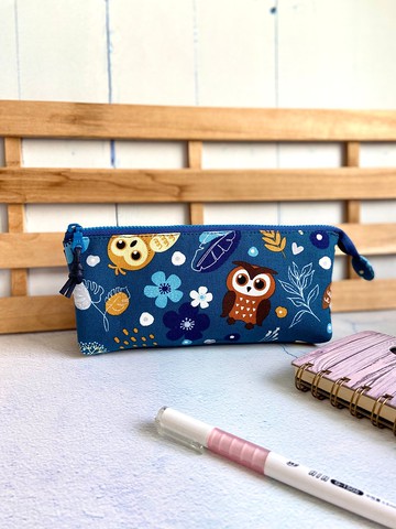 貓頭鷹三層筆袋 聖誕 新年 生日 交換禮物