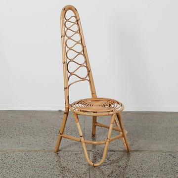 兒童藤椅詫寂風藤編小椅子復古拍攝道具民宿小藤椅家用客廳高靠背YYYY146