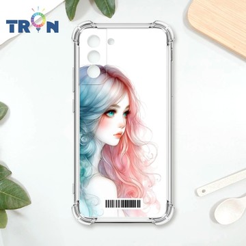TRON 三星 S21 不愛笑的女孩 四角防摔載具殼 軟殼 手機殼