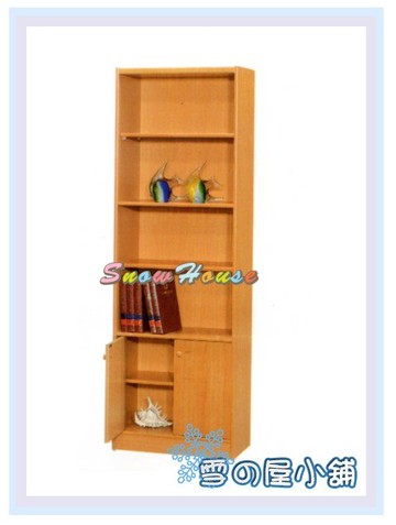 雪之屋居家生活館 A08書櫃(美背式)/置物櫃/收納櫃/展示櫃/附活動隔板3片(含門內1片) X451-07