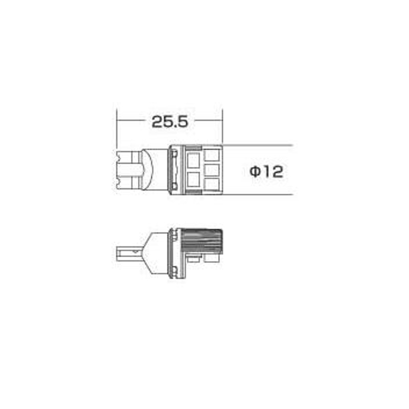 FET CATZ キャズ ライセンス(ナンバー)ランプ LED Side 90 A.D.J T10 6900K ウィッシュ ZGE2# H24.4～H29.12 CLB24