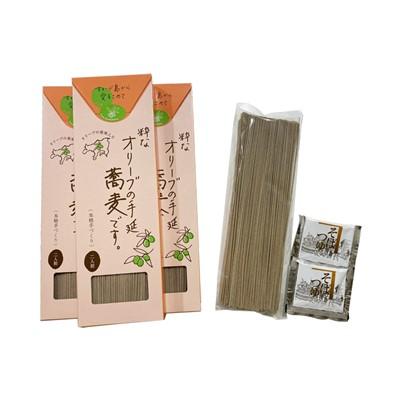 ふるさと納税 土庄町 粋なオリーブ蕎麦3P