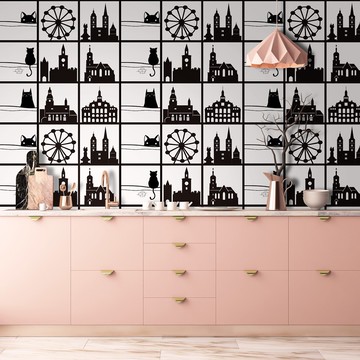 花磚壁貼.多款20X20公分 10 片/組 .牆貼.背景貼.防油貼.腰線貼.櫥櫃貼