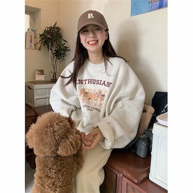 羊 パーカー 长袖パーカー レディース トレナー 韓国パーカー 通販 Lineポイント最大1 0 Get Lineショッピング