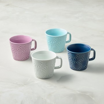 石丸波佐見燒｜八重菊馬克杯 (4件組) - 170 ml