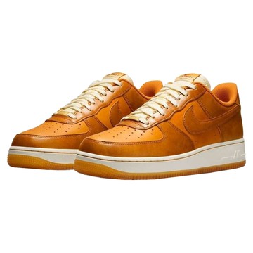 NIKE 耐吉 男款 AIR FORCE1 07 LV8 運動鞋 HQ3639-720  橘色 + 棕色  27.5cm