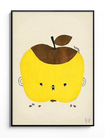 Elisabeth Dunker - 瑞典藝術家設計海報 APPLE PAPPLE POSTER