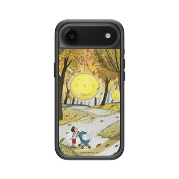 iPhone Air Mod NX -邊框背蓋組合 (相機按鈕) 黑 - 幾米 Jimmy Liao - 月亮忘記了-秋意