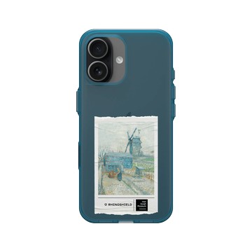 iPhone 17 Clear (相機按鈕) 夜幕藍 - Van Gogh Museum - 蒙馬特：風車和耕田