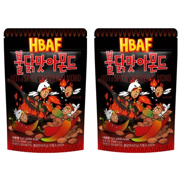 HBAF 杏仁果 火辣雞風味  香辣酸爽  挑戰味蕾  120g  2包