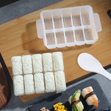 商用軍艦壽司10連體做手握飯糰紫菜包飯模具 商用家用壽司料理優選
