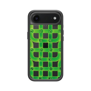 iPhone Air Mod NX -邊框背蓋組合 (相機按鈕) 黑 - Arnaud Pfeffer - 綠色墨紋