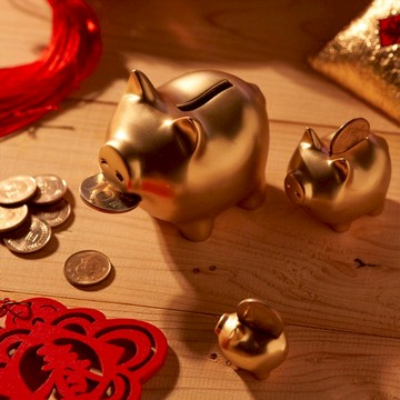 招財金豬 捌 霧金