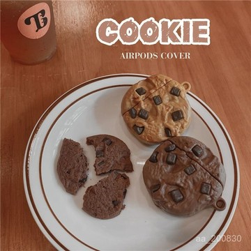 ✨限時特惠✨新款創意曲奇餅幹蘋果Airpods耳機軟殻硅膠藍牙pro保護套1/2/3代/蘋果AirPods Pro耳機殼