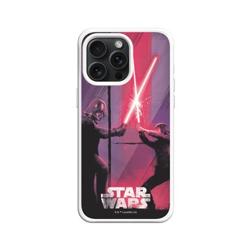 iPhone 15 Pro Max SolidX 白 - 迪士尼-星際大戰 Star Wars - 路克 vs 黑武士