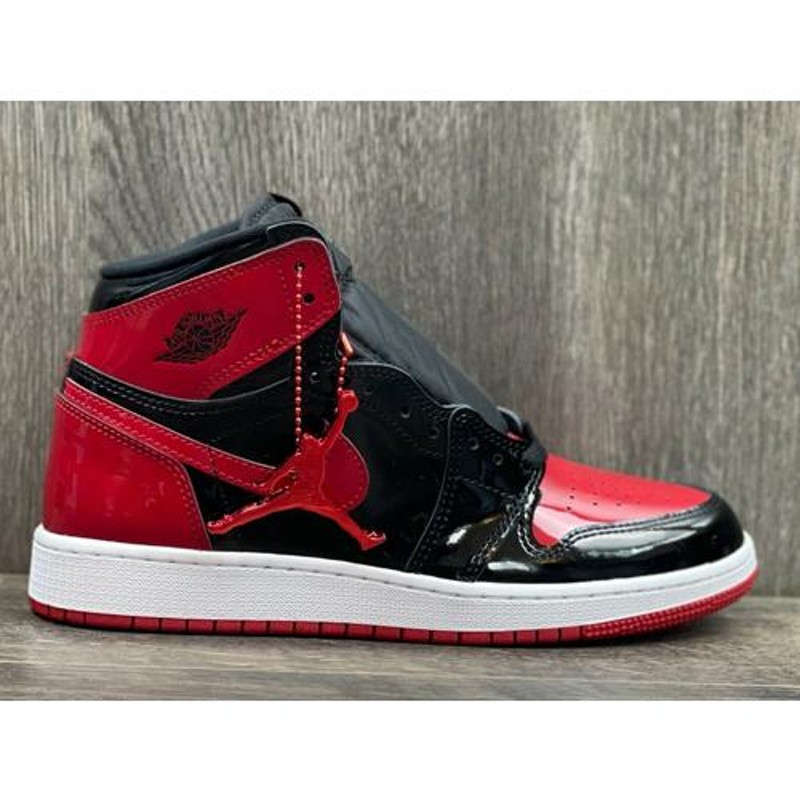 25cm 575441-063 AIR JORDAN 1 RETRO HIGH OG GS Patent Bred エアジョーダン レトロ ハイ  パテント ブレッド | LINEブランドカタログ