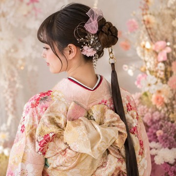 深棕色 馬尾環 髮束