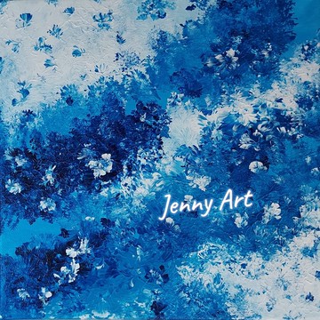 【藍海】無框畫 抽象畫 畫作 掛畫 居家擺設 居家生活 藝術畫