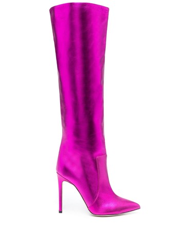Paris Texas - 110mm leather stiletto boots - women - Calf Leather/Calf Leather/Calf Leather - 39 - Pink