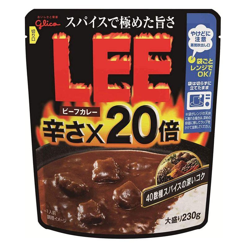 江崎グリコ ビーフカレーLEE大盛り辛さ×20倍 230g×5個