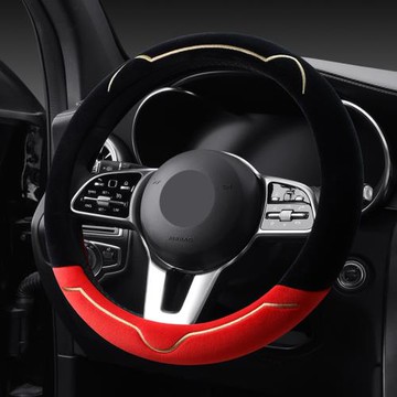 爆款時尚可愛男女冬季毛絨汽車方向盤套 跨境產品亞馬遜速賣通