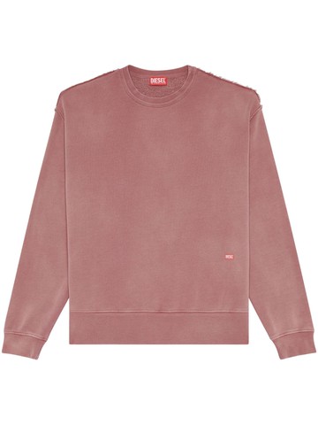 Diesel - S-Macs-Rw logo-print sweatshirt - men - Cotton/Polyester - L - Pink