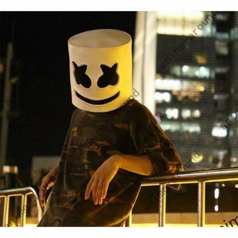 マシュメロ LED 電飾 マスク 被り物 edc フェス EDM ハロウィン