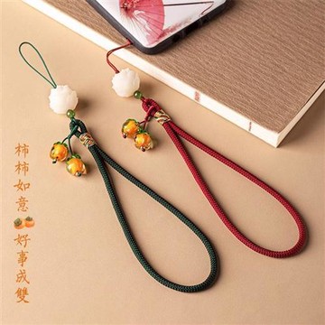 【巴黎精品】現貨+預購 鑰匙扣手機吊飾手機鑰匙圈掛飾吊繩吊墜掛件招財淨化開運-琉璃如意腕掛5款a1kf102