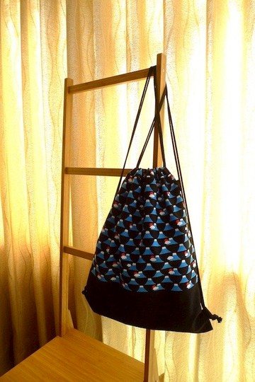 | •R• | 日本富士の魂 | 束口後背包/束口雙肩背包/後背包 | 黑