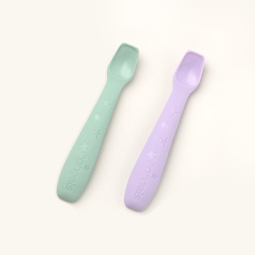 2angels 矽膠餵食湯匙(2入) 附專用收納盒