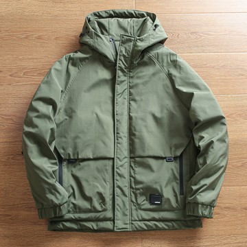 日系戶外防風保暖鋪棉工裝大口袋連帽外套 / 2款 / 3色 / M到4XL / 大尺碼【QTJBY201202】