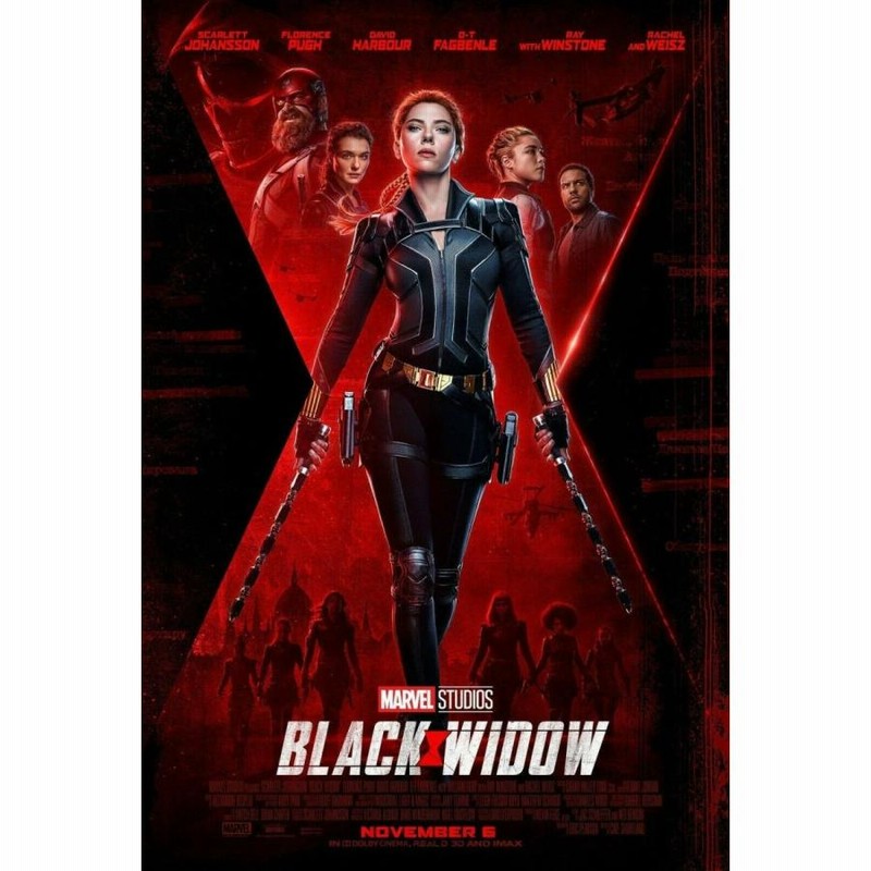 映画ポスター ブラックウィドウ Black Widow マーベル 27×40inc (68.9