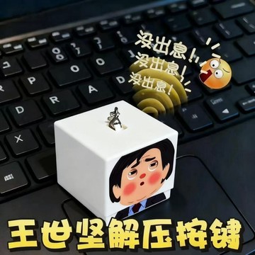現貨🏆隔日到貨 變臉玩具 從從容容語音按鍵 沒出息 解壓按鍵 趣味搞怪玩具 禮物 發光鑰匙圈 王世堅語音按鍵 解壓神器
