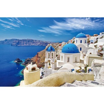 【拼圖貓】HC - 世界風情-聖托里尼 台灣製 1000片夜光拼圖 1000-011N