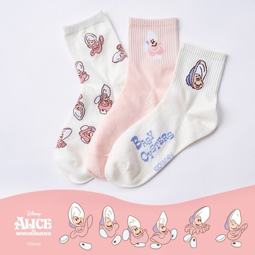 【ONEDER】迪士尼牡蠣寶寶中筒襪 長襪 22-26cm-6雙組(AC-A306)