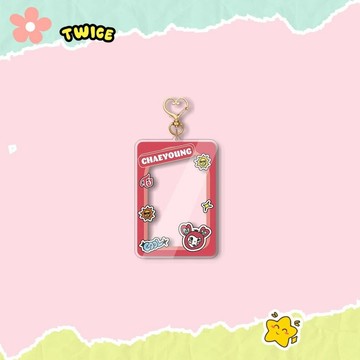 ⭐韓國代購正版⭐TWICE亞克力鑰匙扣卡套 新款兔瓦斯愛豆插卡鑰匙圈相框掛件周邊
