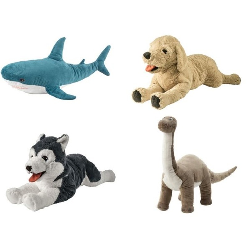 Ikea イケア ぬいぐるみ 大きいサイズ 選べる4種類 サメ シャーク レトリバー ハスキー きょうりゅう 恐竜 首長竜 まくら おもちゃ 玩具 子供 プレゼント 通販 Lineポイント最大0 5 Get Lineショッピング