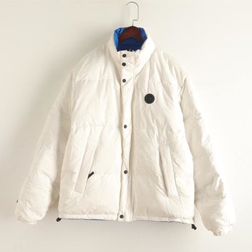 拉系列 冬季新款 短款羽絨服男士兩面穿立領外套潮流運動休閑