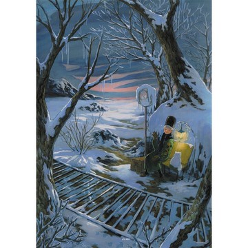 雪花園|諾瑪 |韓國插畫藝術紙海報A4|水彩