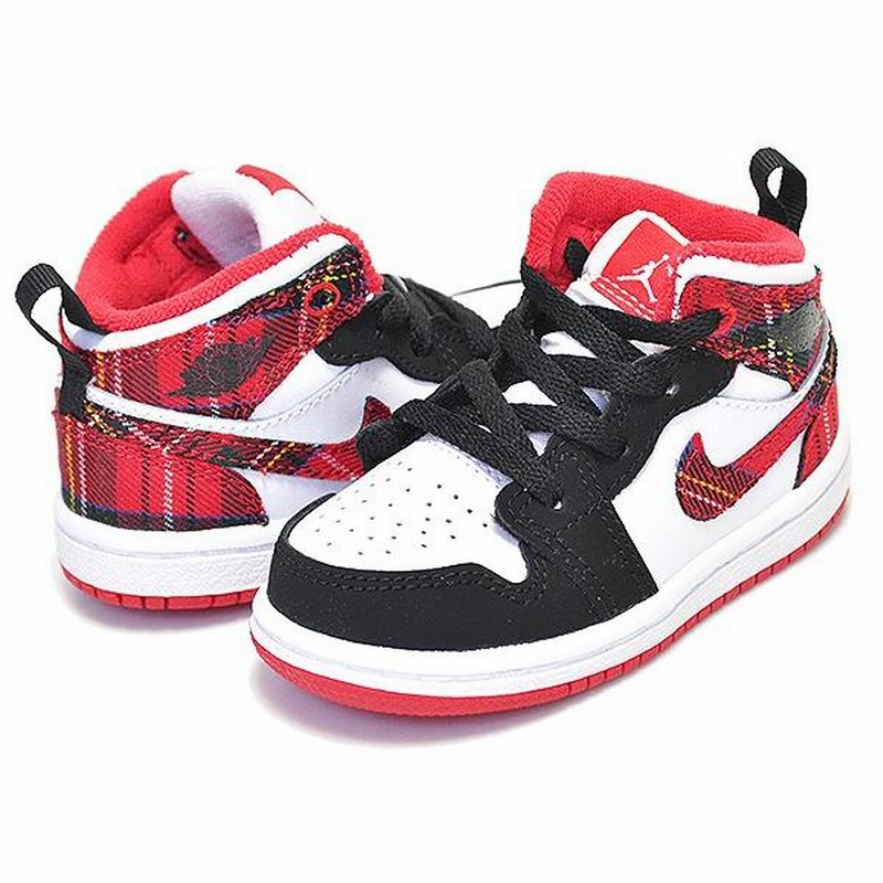 ナイキ ジョーダン 1 キッズ NIKE JORDAN 1 MID(TD) university red