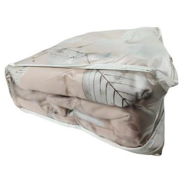 愛北鼻 台灣製 萊賽爾兩用被套 180x210cm  粉黃花葉  雙人