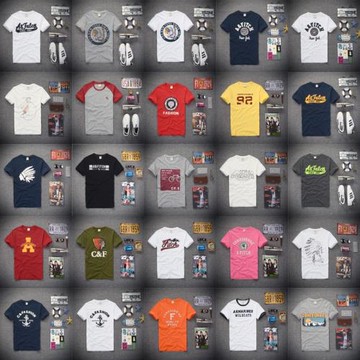 新款韓版男士短袖T恤 磨毛水洗純棉繡花圓領大碼男裝半袖打底衫